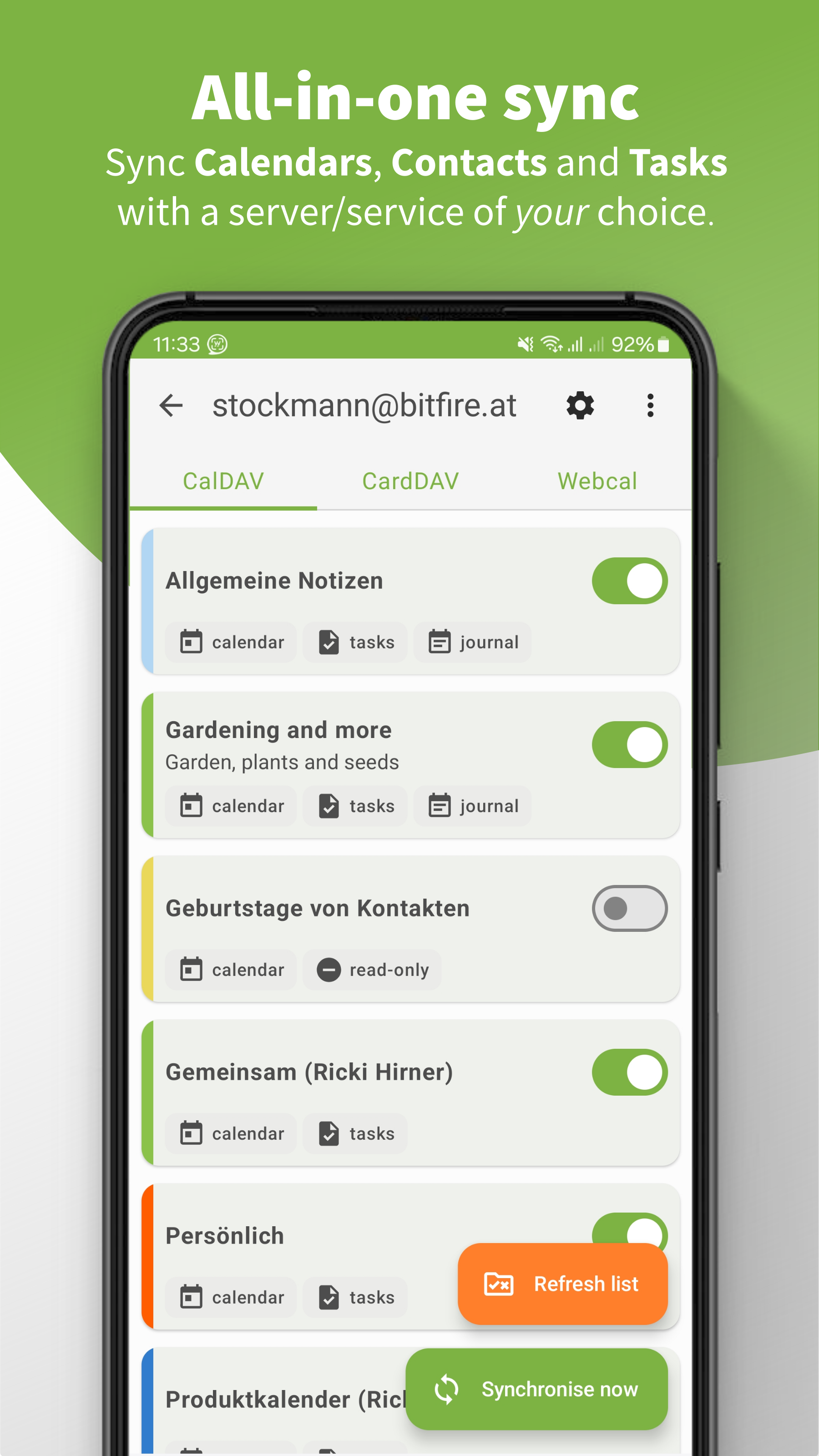 DAVx⁵ – CalDAV CardDAV WebDAV screenshot 12